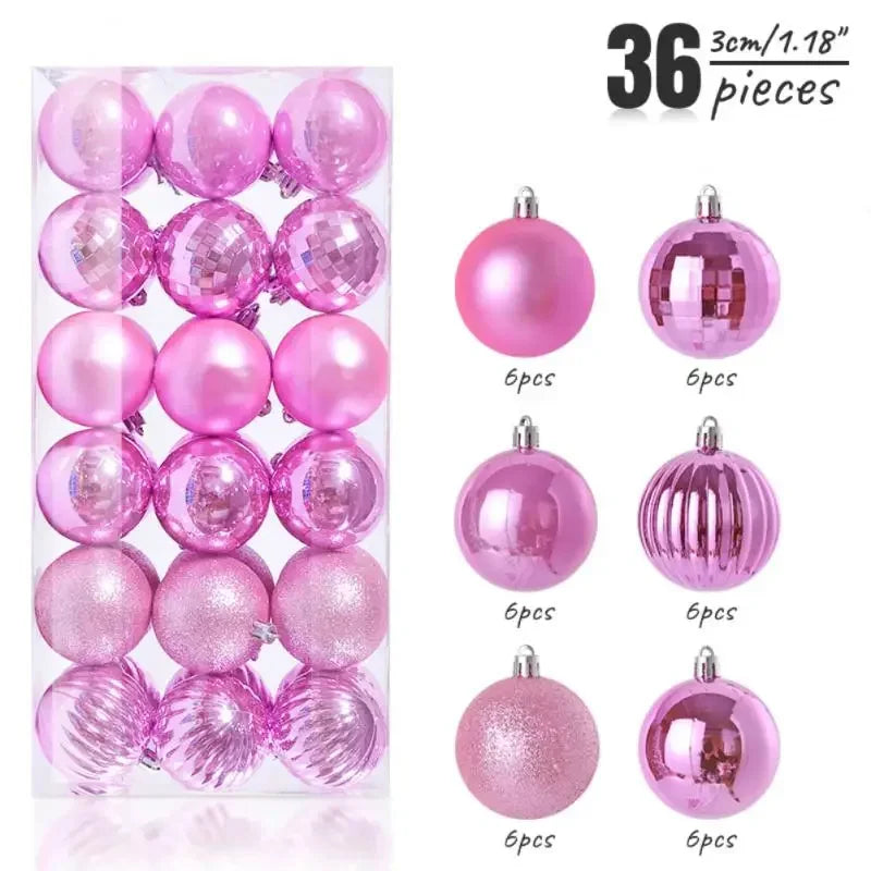 Unbreakable Shatterproof Christmas Baubles Set - Image 24
