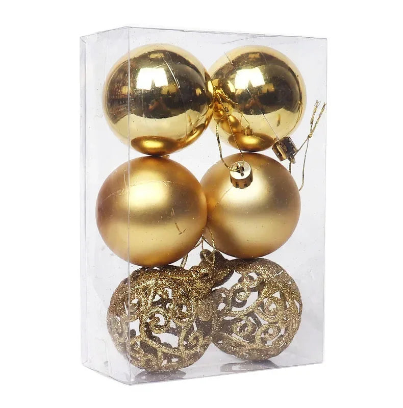 Vibrant 6-Pack Christmas Tree Hanging Ornaments - Image 19