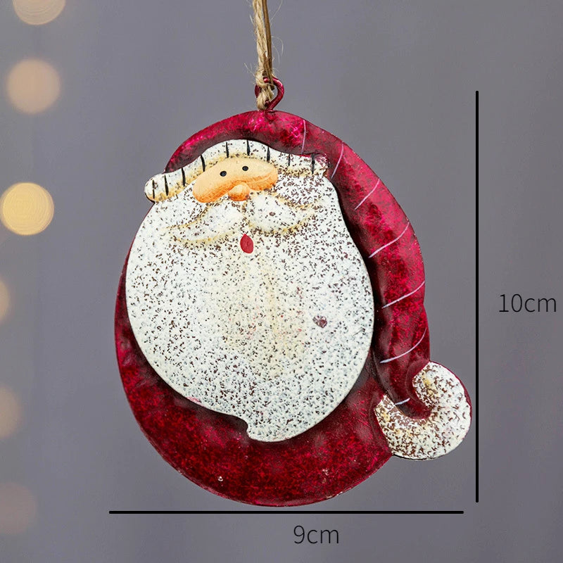 Charming Vintage Christmas Iron Pendant Ornaments - Image 8