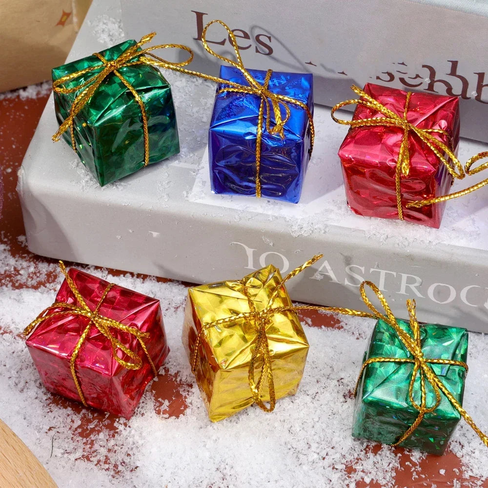 12PCS Mini Christmas Foam Gift Box Ornaments - Image 5