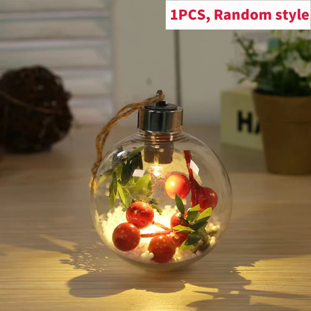 Elegant Transparent Ball Lights for Festive Holiday Decor - Image 5