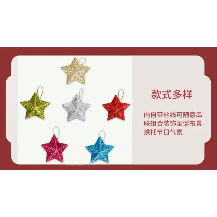 Elegant Gold Star Pendant for Christmas Trees - Image 4