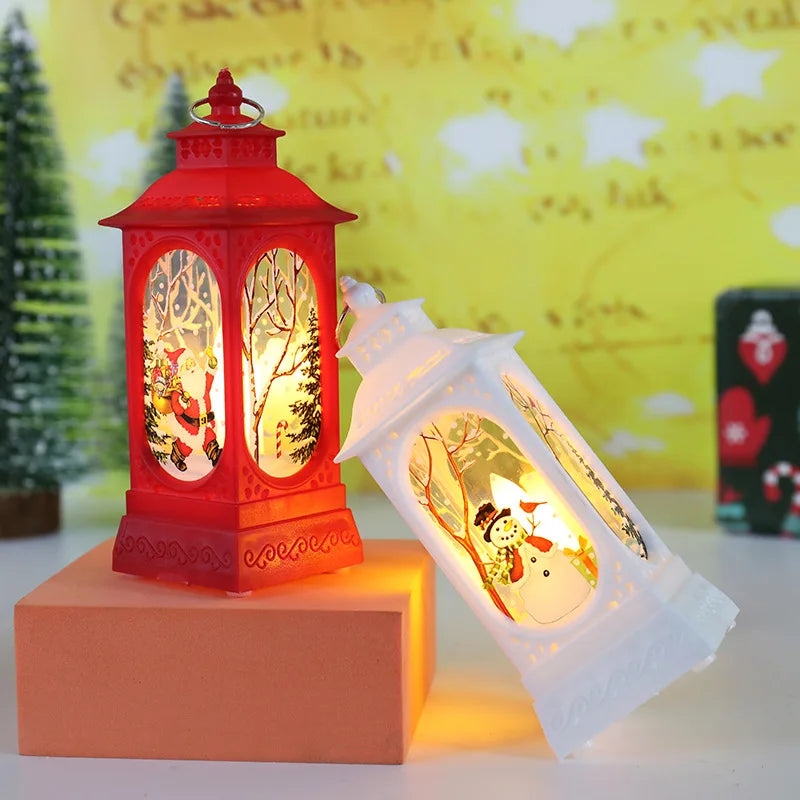 Charming LED Lanterns: Santa, Snowman & Elk Decor - Image 18