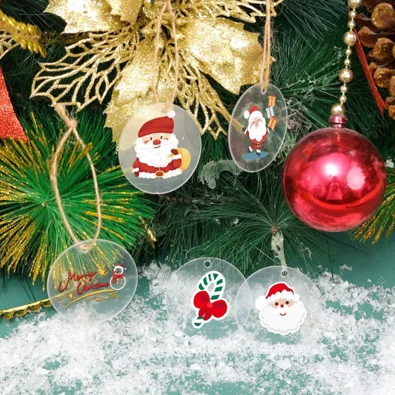 Clear Acrylic Discs for DIY Christmas Decor - Image 3