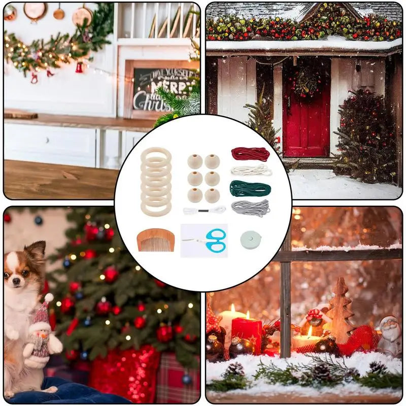 DIY Macrame Christmas Ornaments Kit for Beginners - Image 3