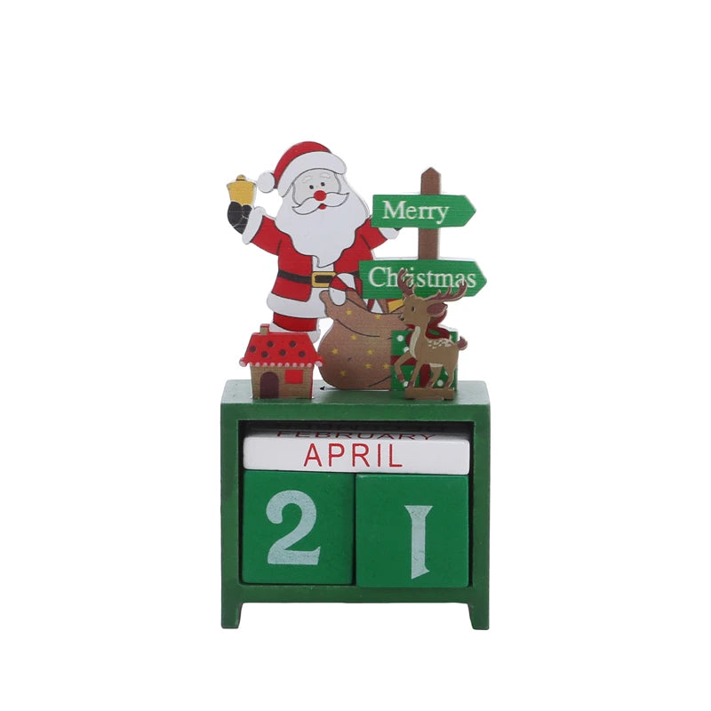 Festive Wooden Countdown Calendar - Santa & Friends - Image 8