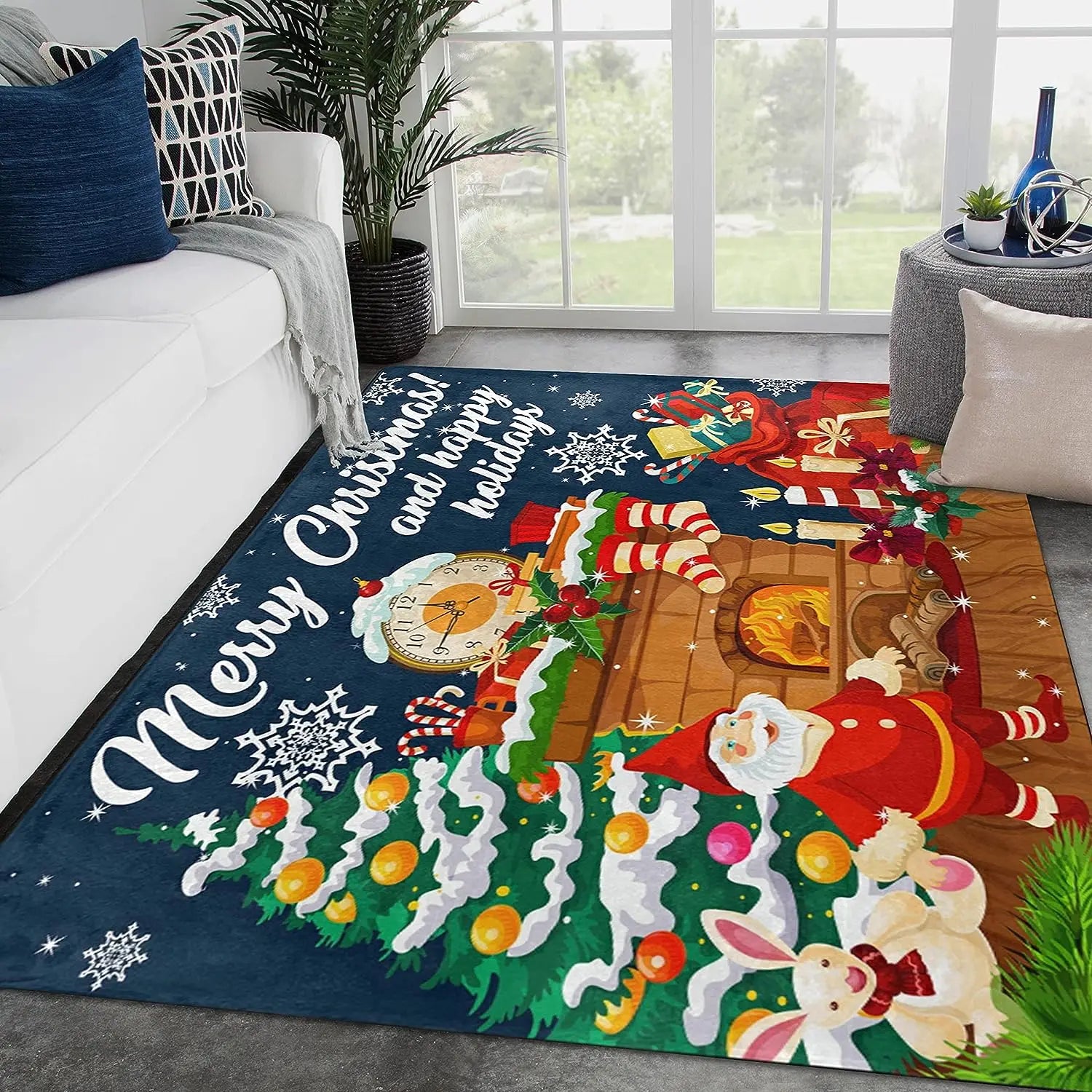 Festive Santa Claus Area Rug for Holiday Cheer - Image 13