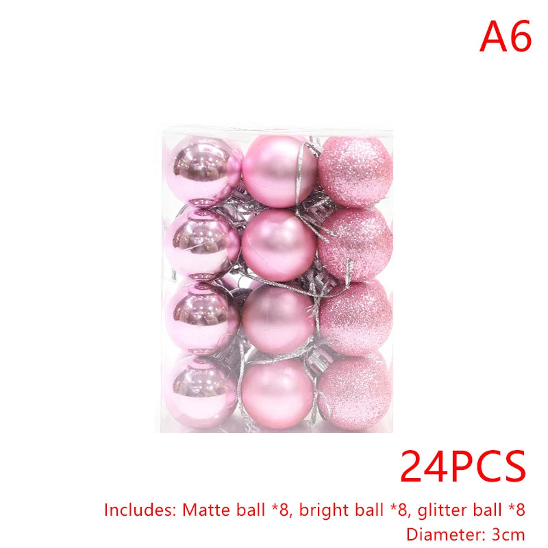 24 Shatterproof Christmas Ball Ornaments Set - Image 19