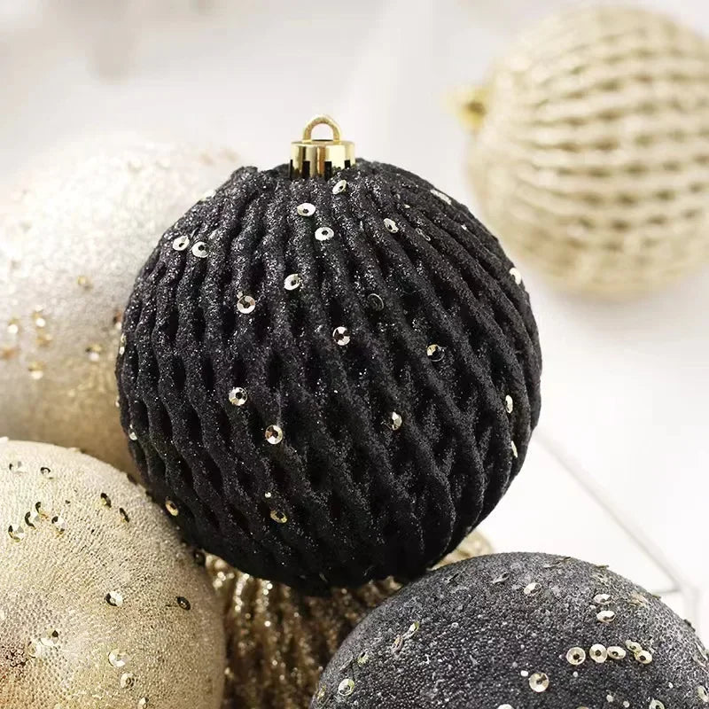 Colorful Shatterproof Christmas Ball Ornaments - 12PCS - Image 18