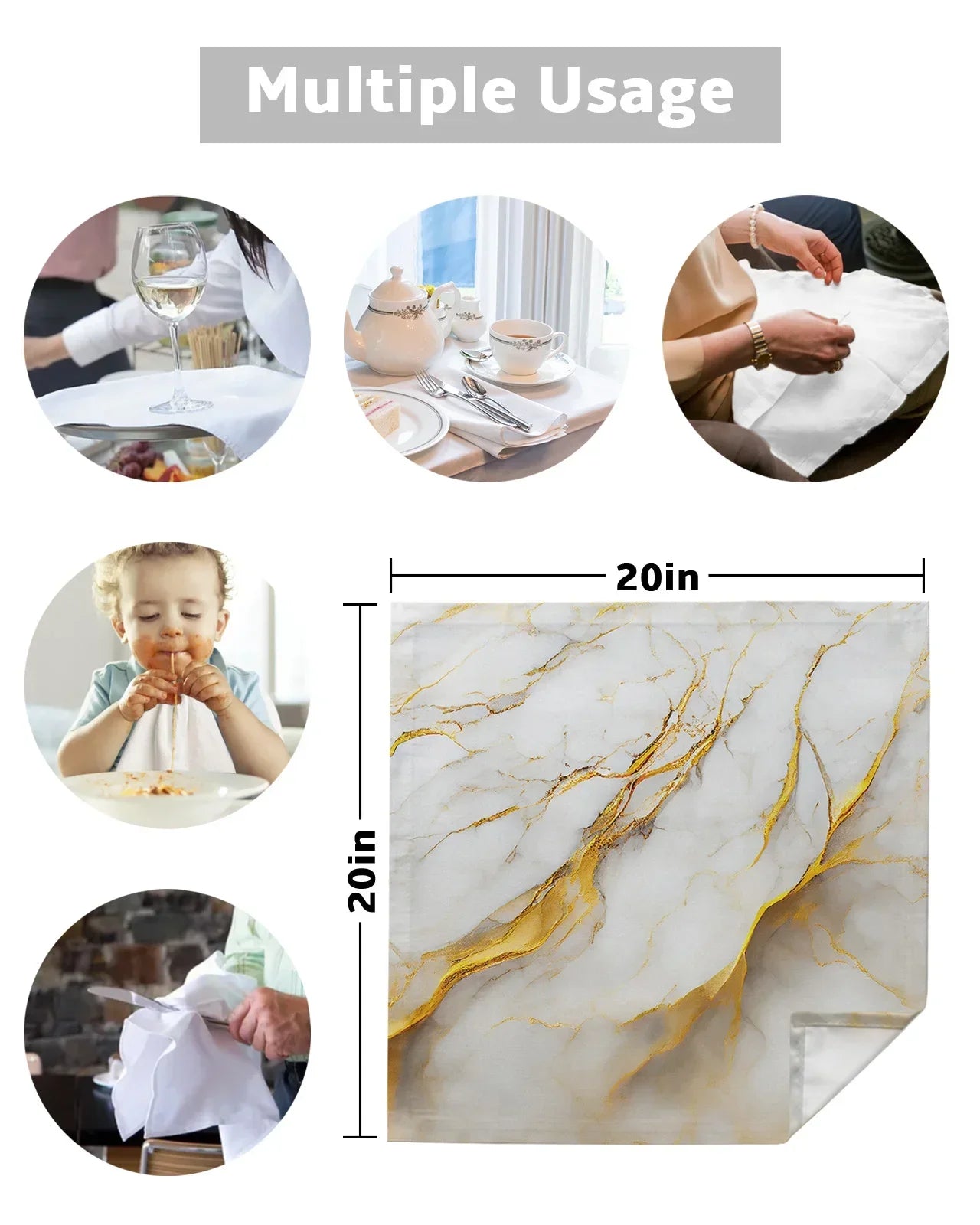 Festive Snowflake Santa Claus Table Mats - 4PC Set - Image 13