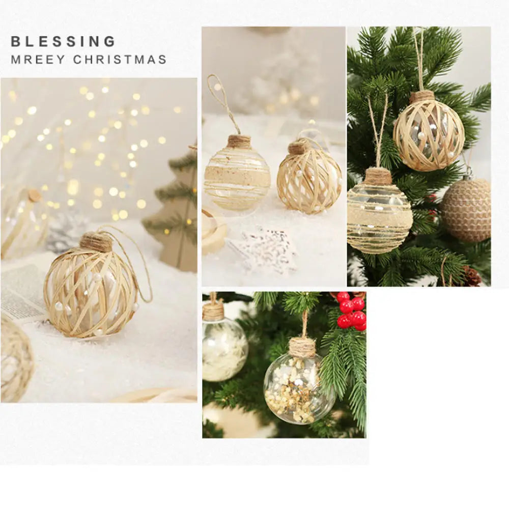 Sparkling 6PCS Sequin Christmas Ball Ornaments - Image 7