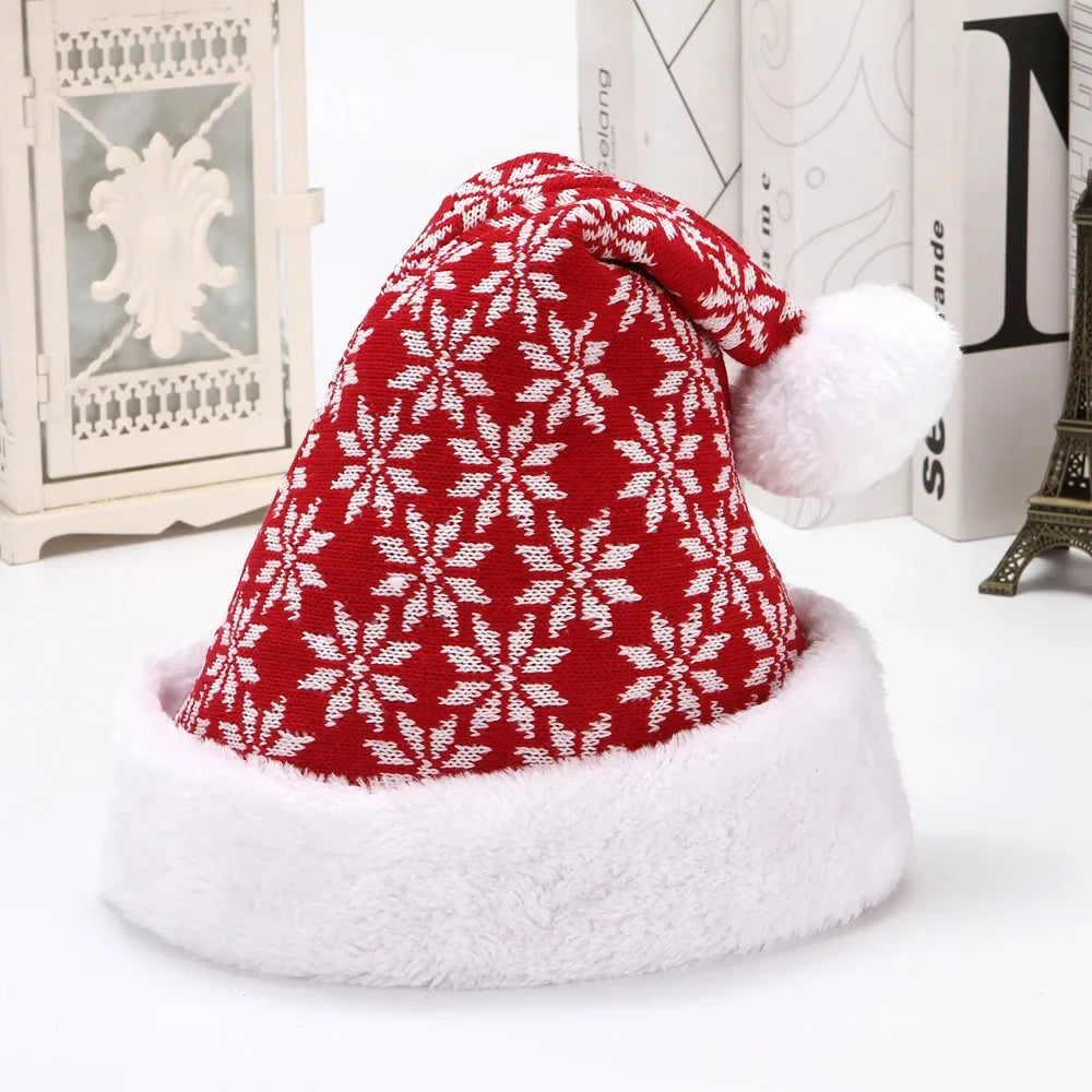 Cozy Velvet Christmas Elk Hat for Winter Cheer - Image 14