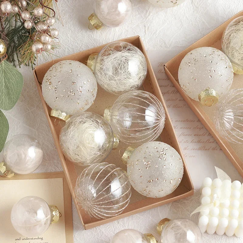 Sparkling Champagne Christmas Balls for Festive Decor - Image 8