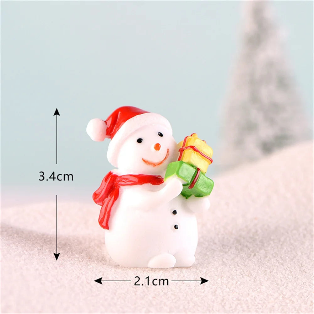 Charming Mini Christmas Ornaments: Santa, Snowman & Tree - Image 7