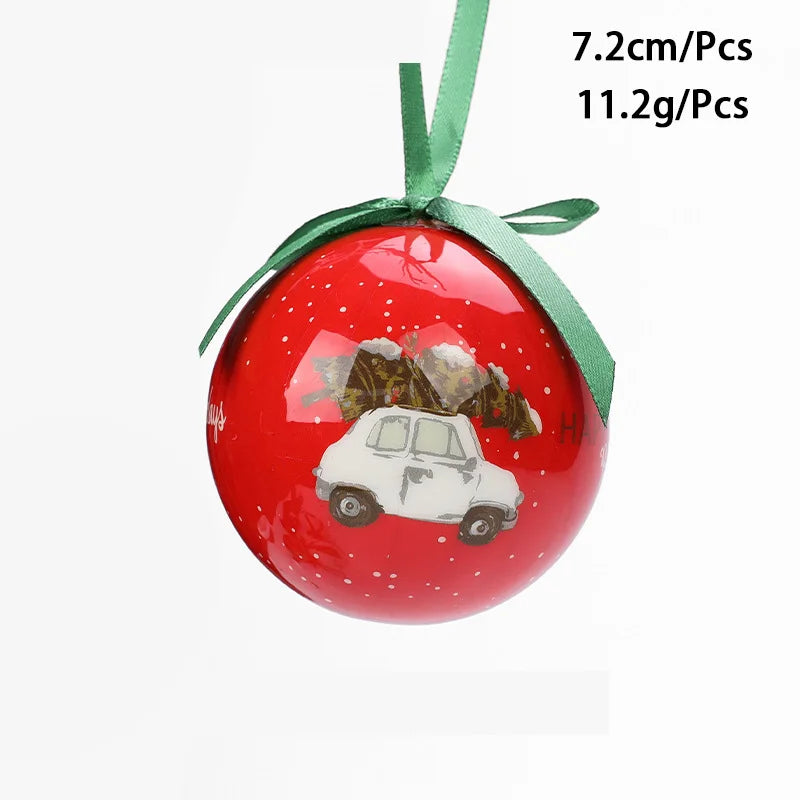Vibrant Christmas Tree Ball Ornaments – 7.2cm - Image 34