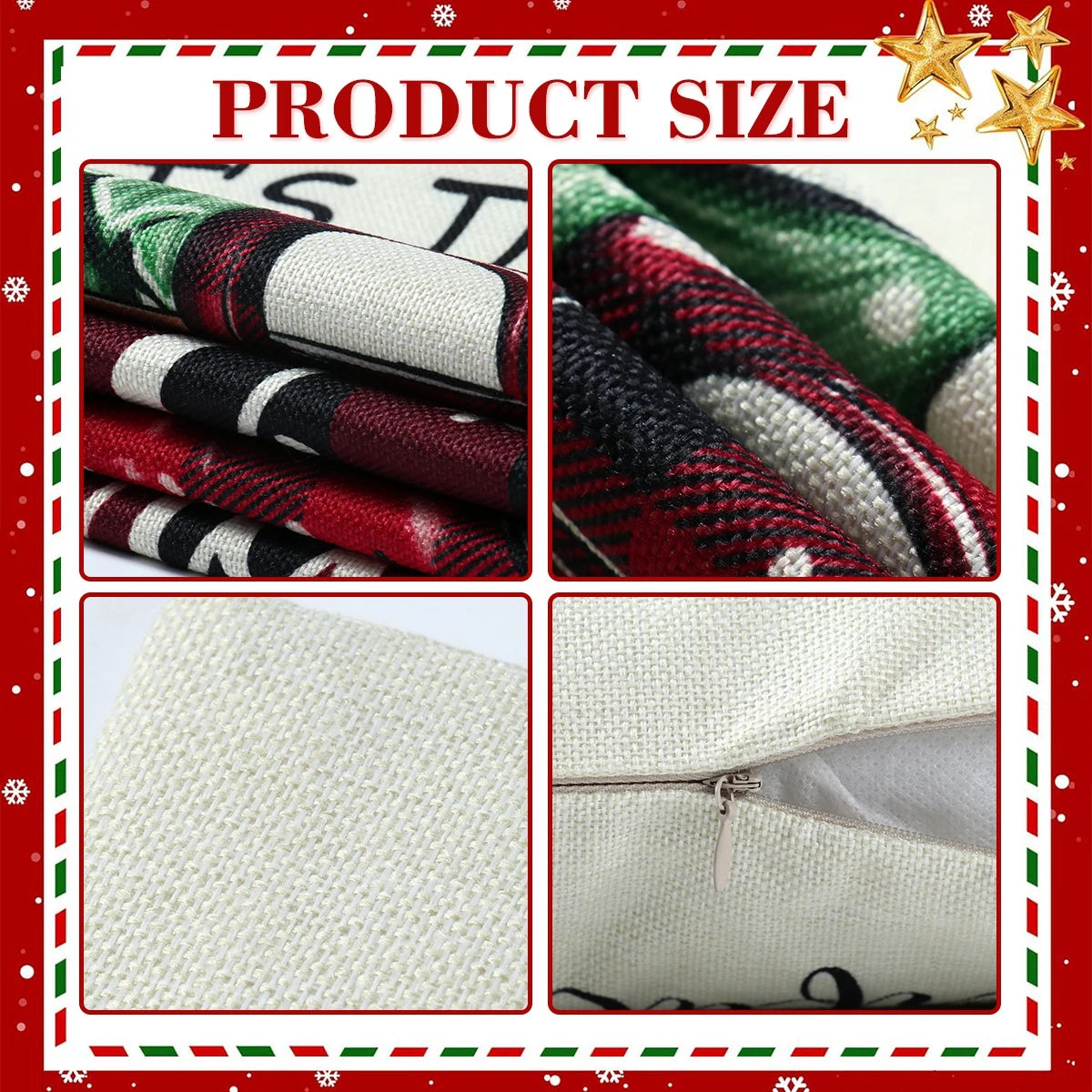 Festive Santa Claus & Snowman Pillowcase Decor - Image 16