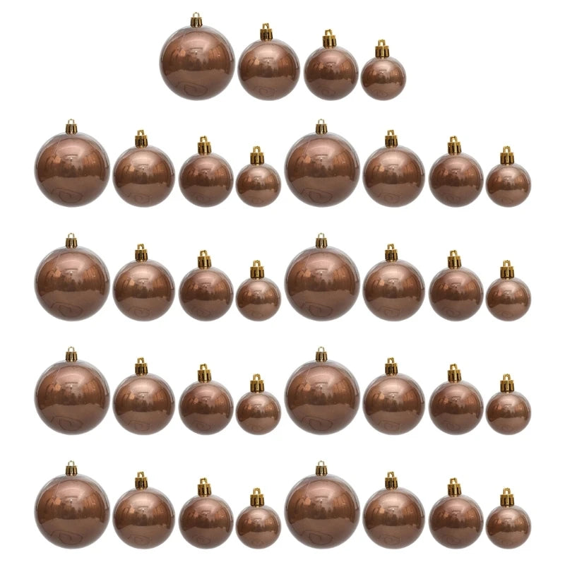 Charming Christmas Tree Bauble Set - Festive Decor - Image 4