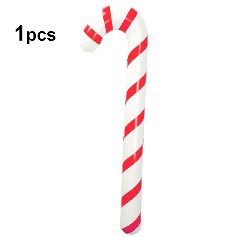 Festive Candy Cane Inflatable Ornaments for Christmas - Image 5