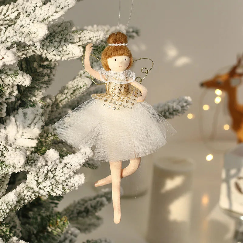 Cute Ballet Girl Plush Angel Doll Ornament