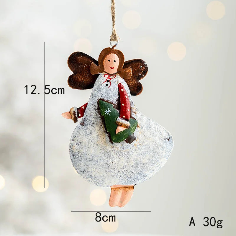 Charming Vintage Christmas Iron Pendant Ornaments - Image 19
