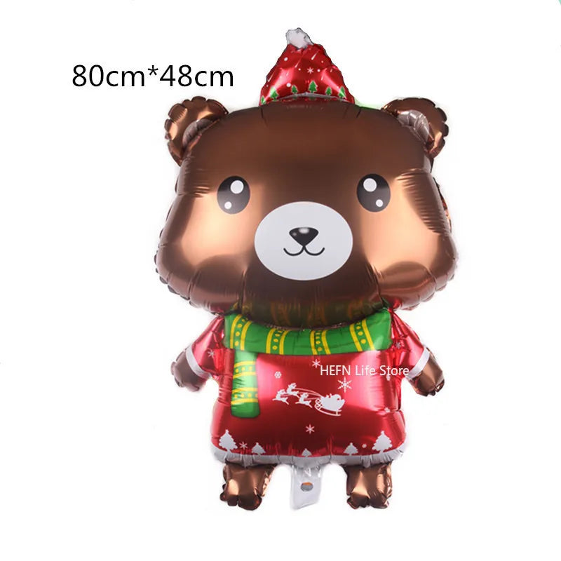 Festive Foil Balloons: Santa, Snowman & More! - Image 14