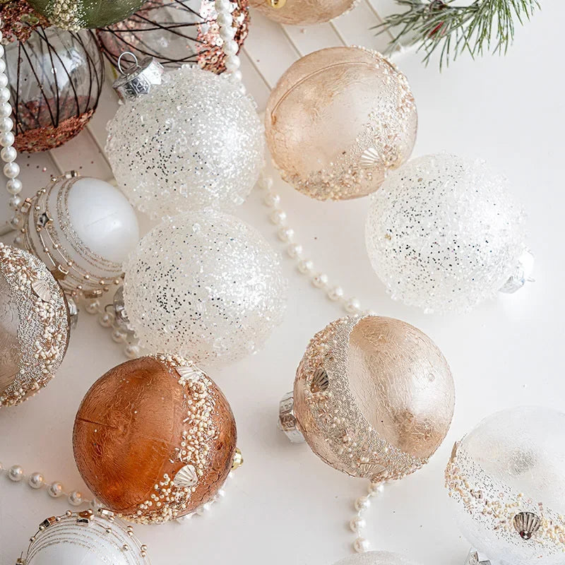 Elegant Transparent Christmas Ball Ornaments - 3/4/6 pcs - Image 30