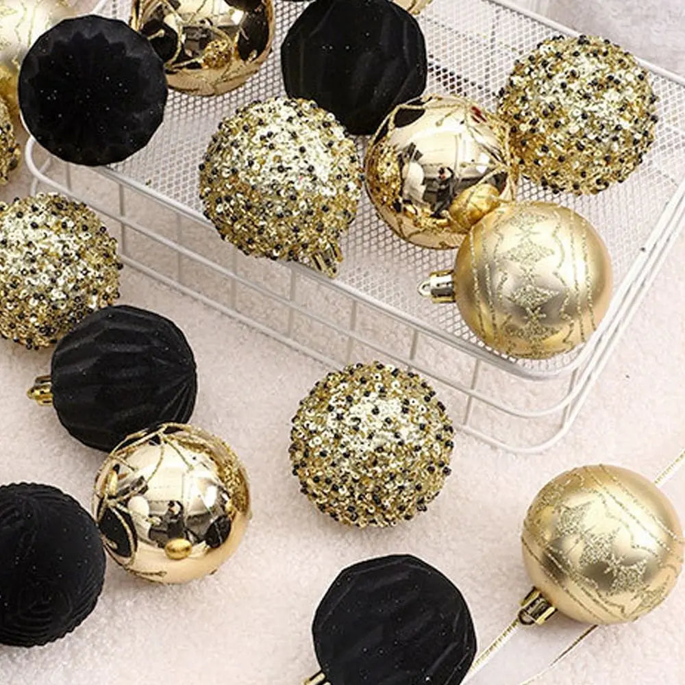 25 Shatterproof Velvet Christmas Ball Ornaments - Image 5