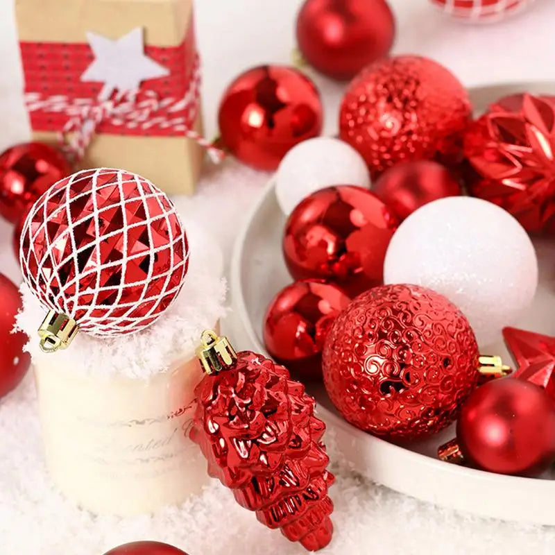 65Pcs Shatterproof Christmas Ball Decor Set - Image 9