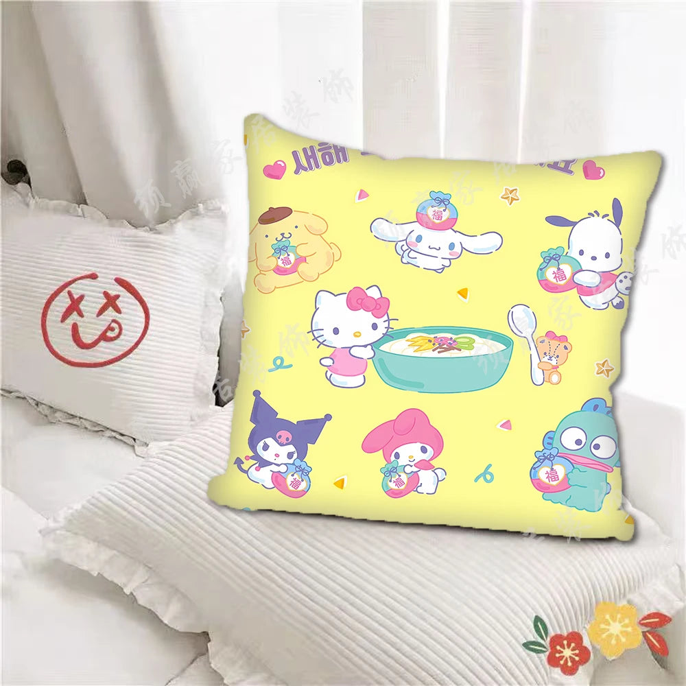 Festive Hello Kitty Pillow Cover for Christmas Cheer - Image 10