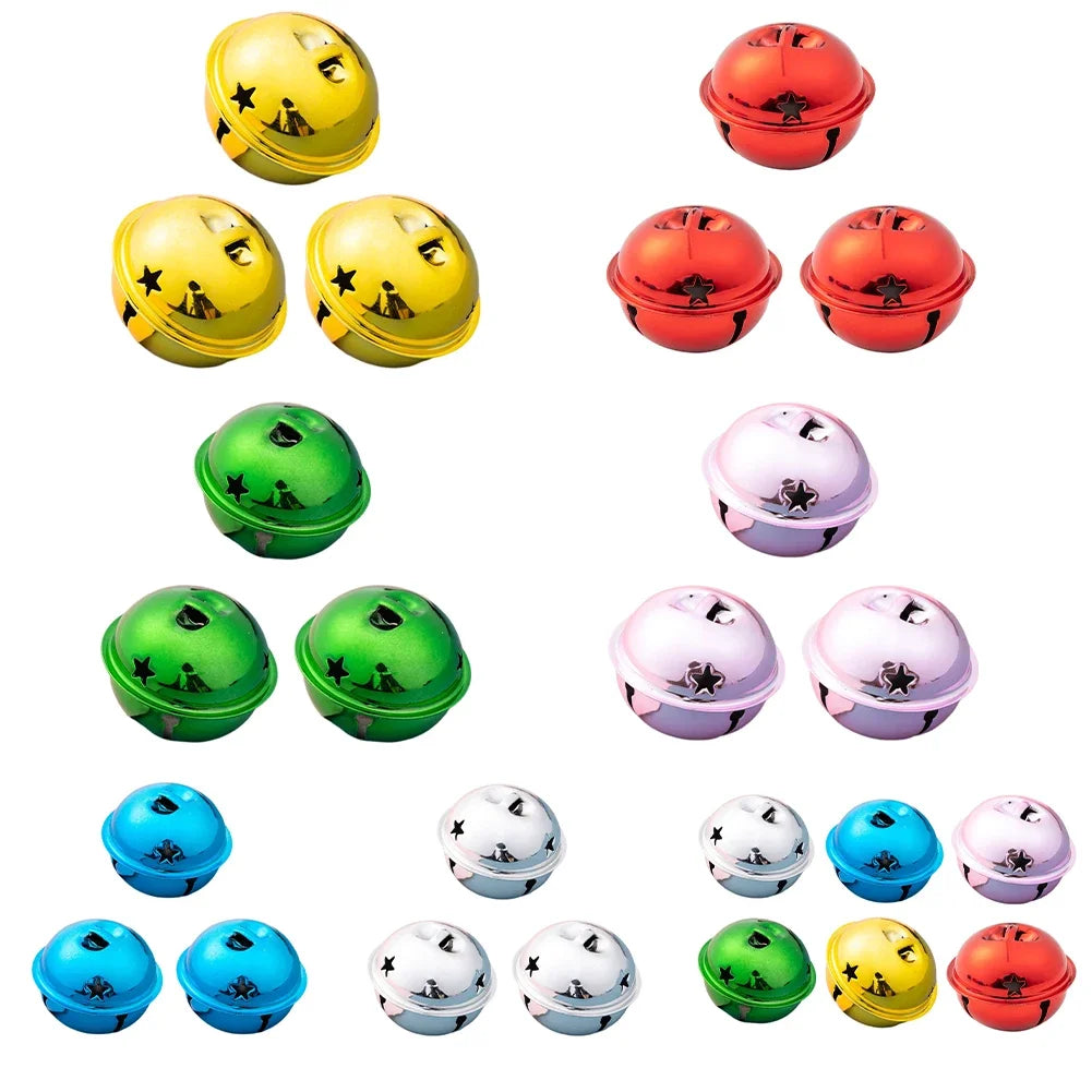 Charming 40mm Star Jingle Bells for Christmas Tree - Image 9