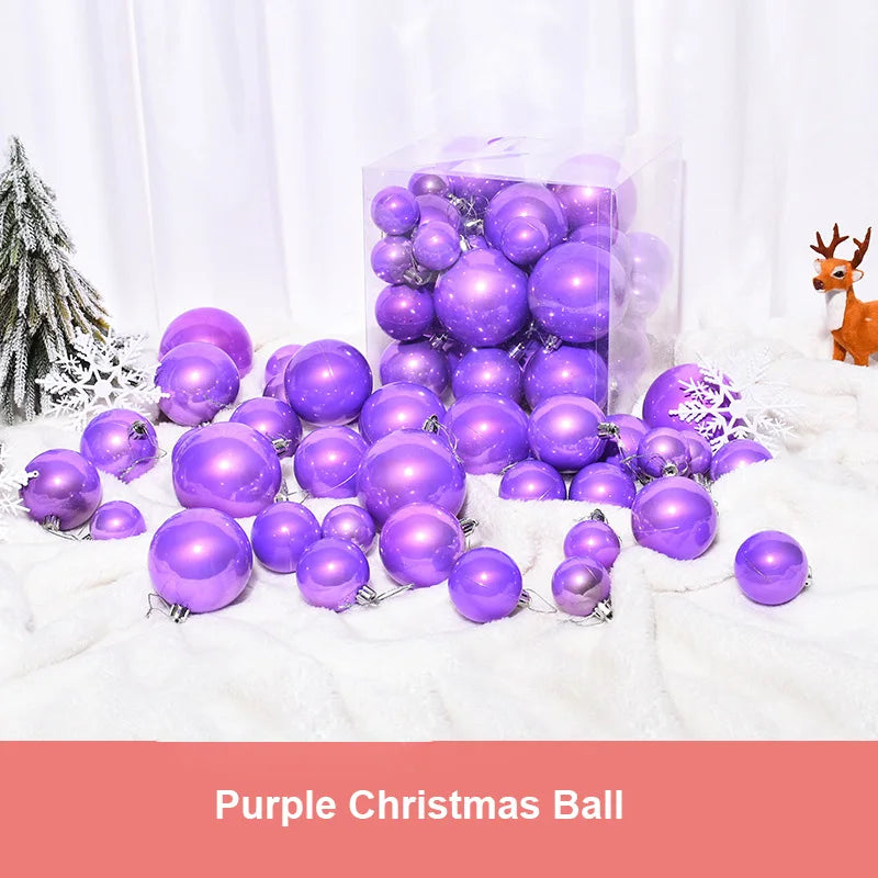 37PCS Colorful Christmas Baubles for Tree Décor - Image 6