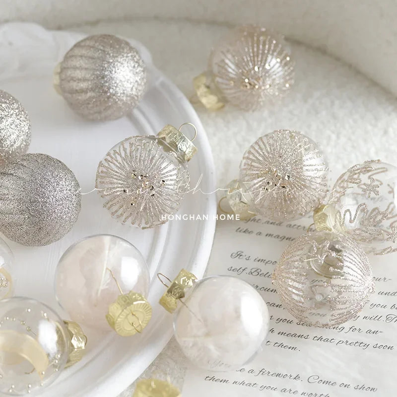 Sparkling Champagne Christmas Balls for Festive Decor - Image 7