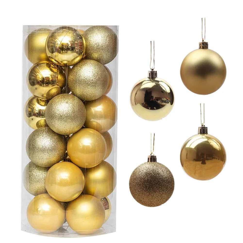 24-Pack Shatterproof Mini Christmas Ball Ornaments - Image 3
