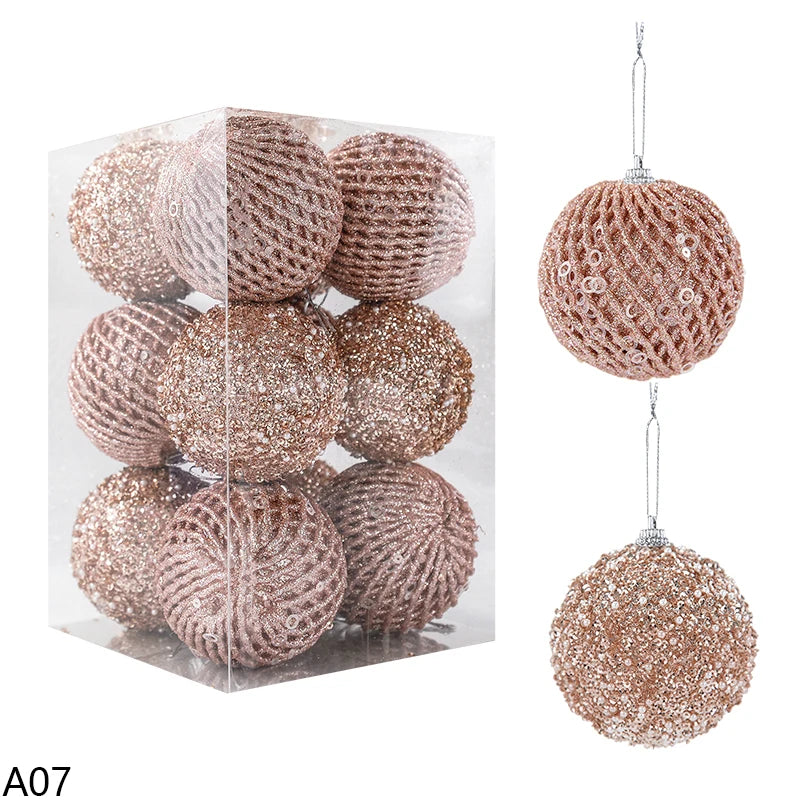 Elegant Gold Christmas Balls for Tree Decor - Image 12