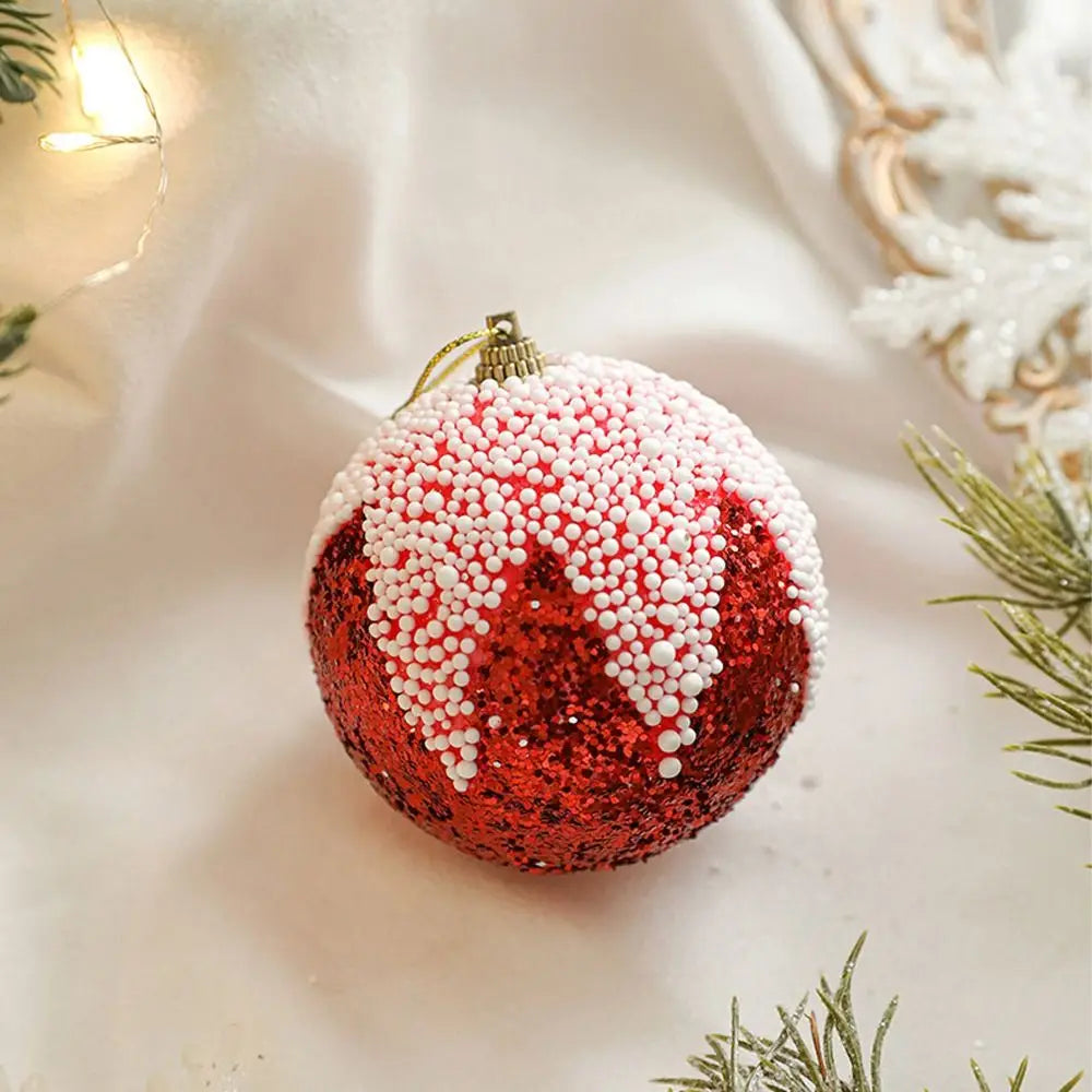 Colorful Shatterproof Foam Sequin Christmas Ornaments - Image 9