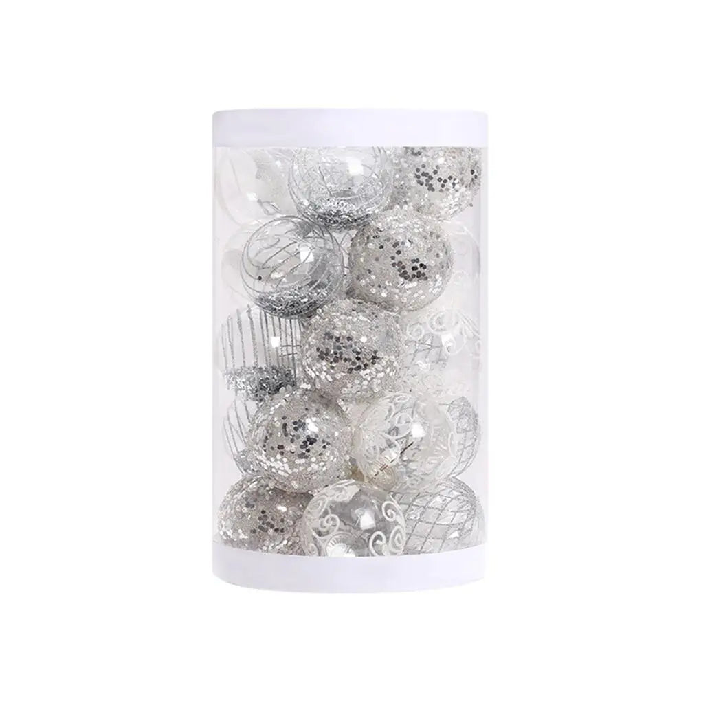 Elegant Plastic Christmas Ball Ornament Set - Image 5