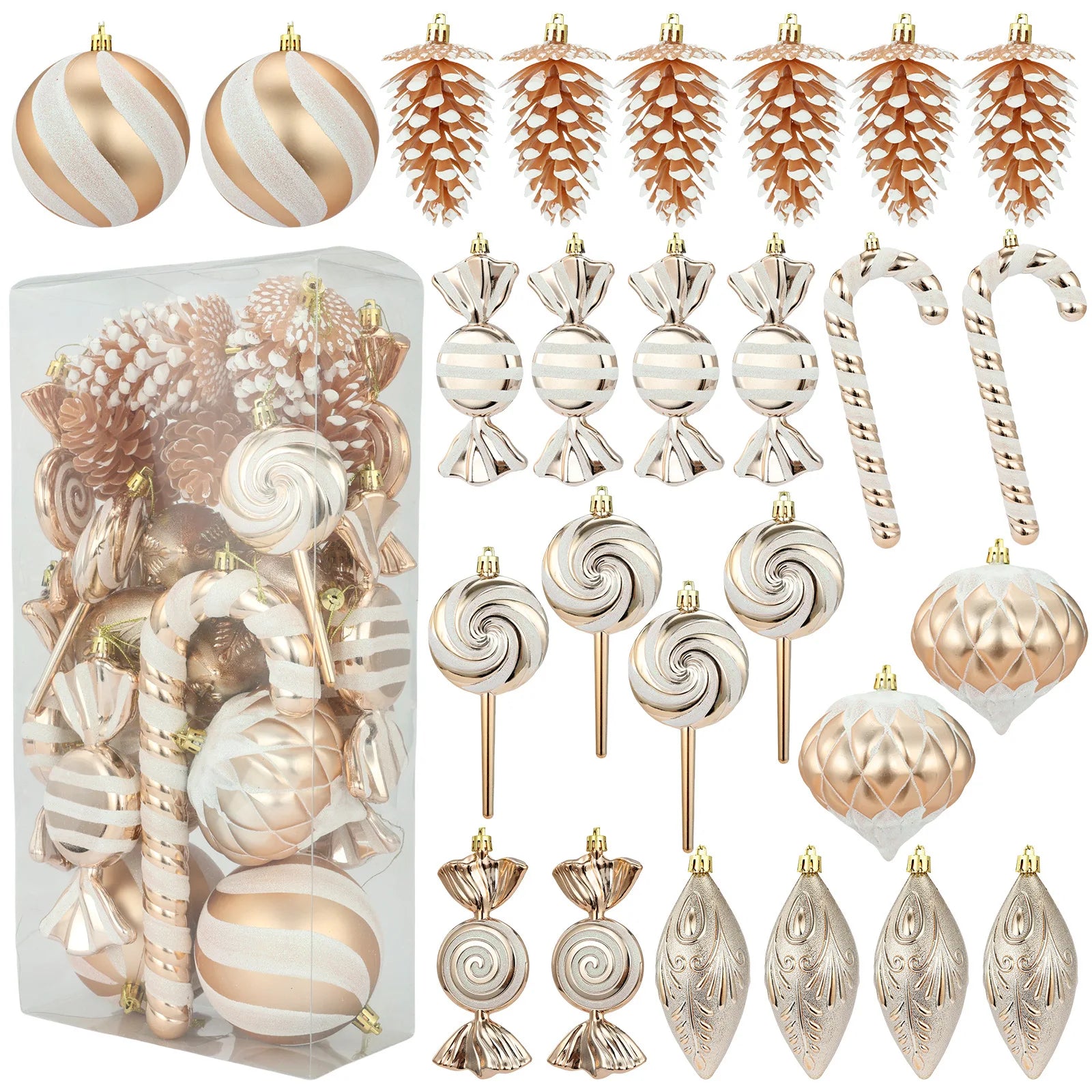 Colorful 26-Piece Special-Shaped Christmas Ornaments - Image 8