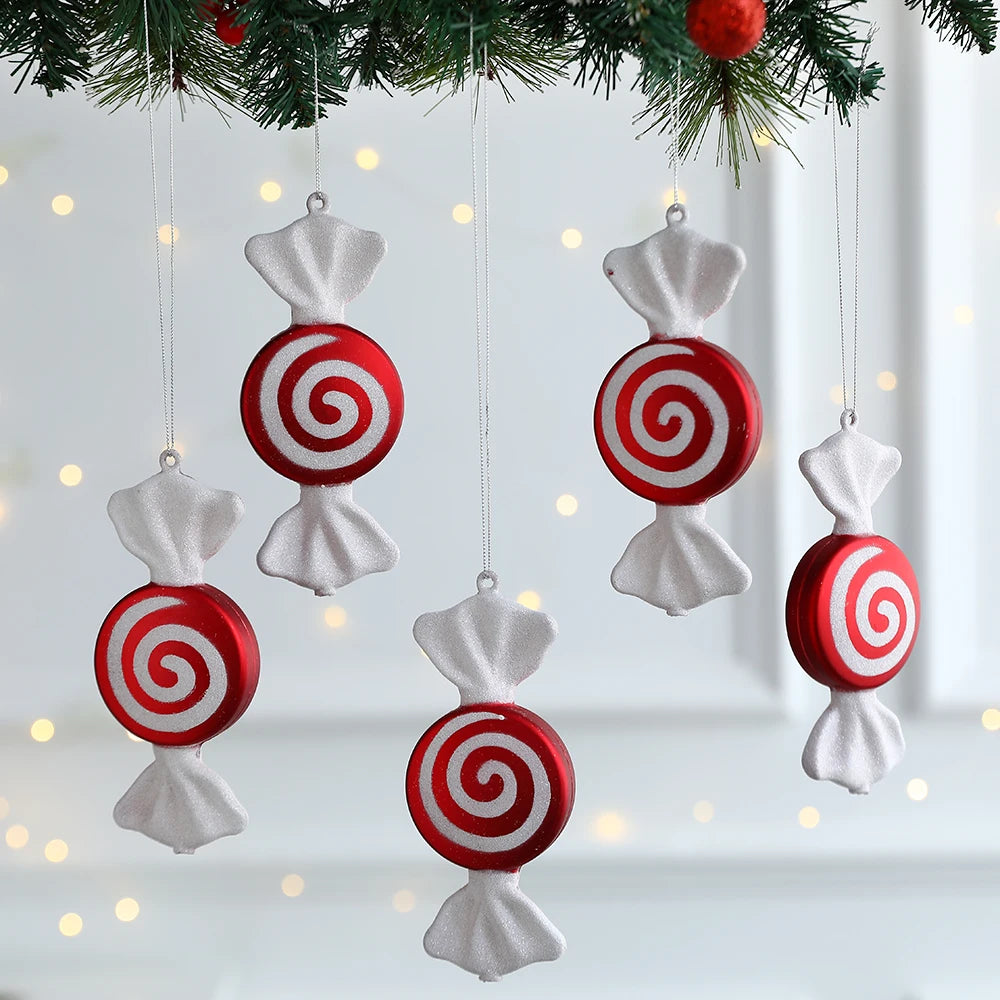 Festive Large Candy Cane Christmas Tree Ornament - Image 28