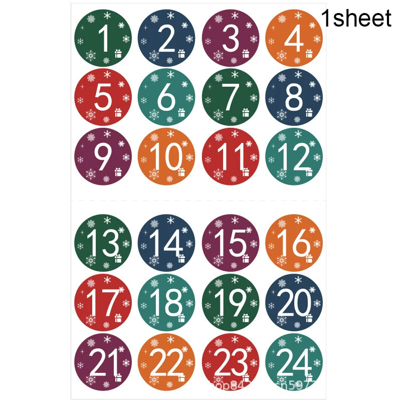Festive Countdown Advent Calendar Bags & Tags - Image 35