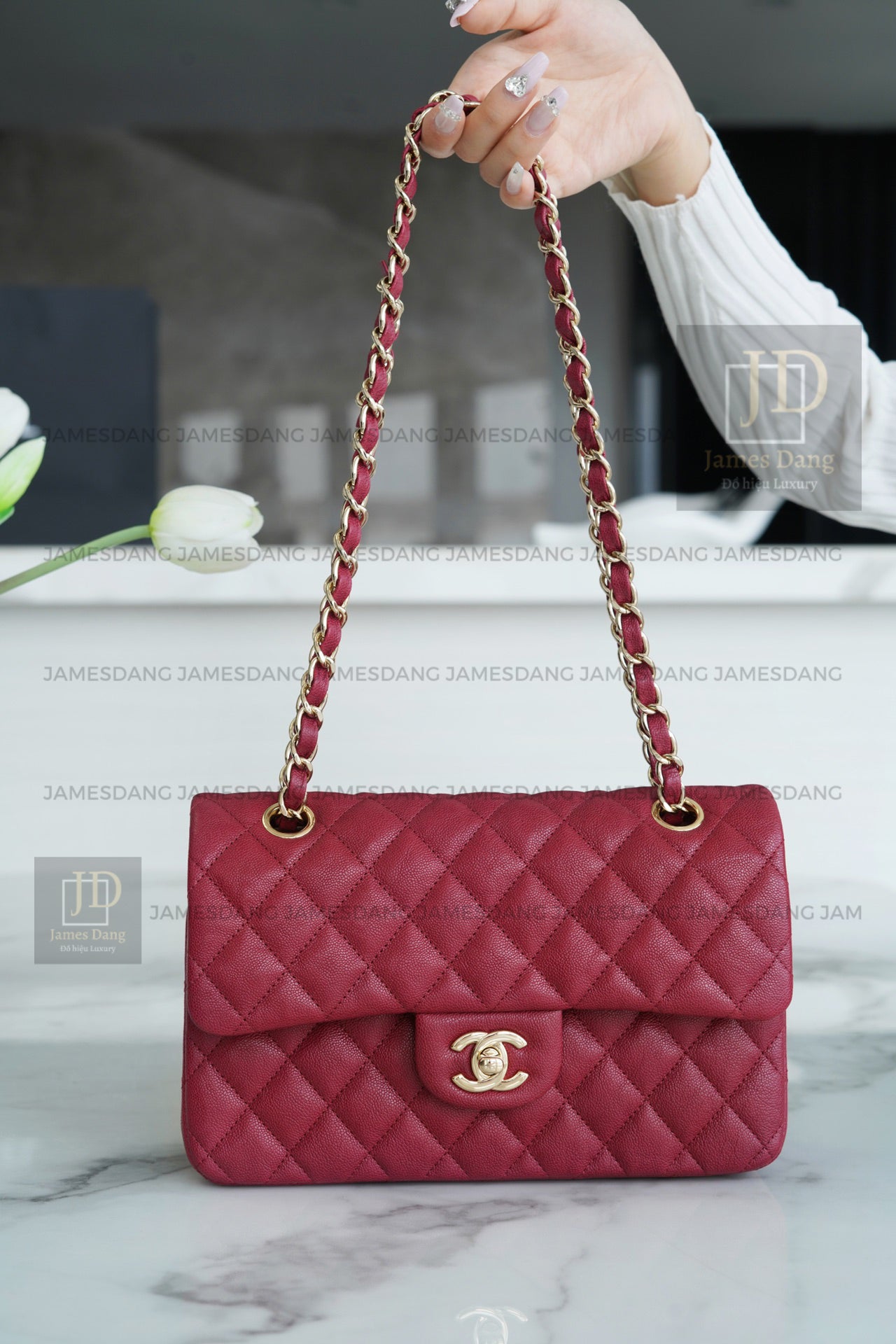 Túi Chanel mini bag Classic Flap siêu cấp màu đỏ
