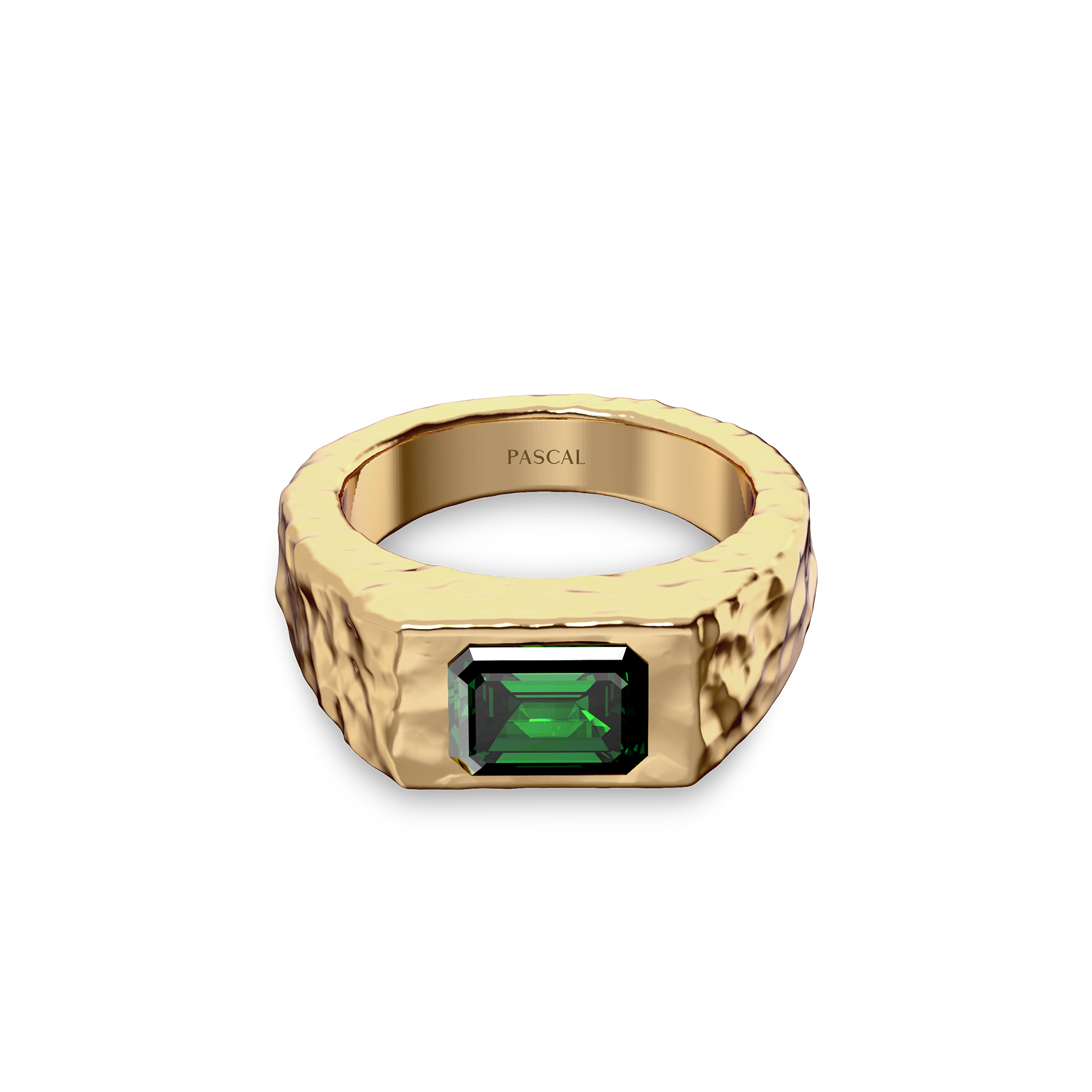 'Crunched' Geo Organic Gemstone Ring
