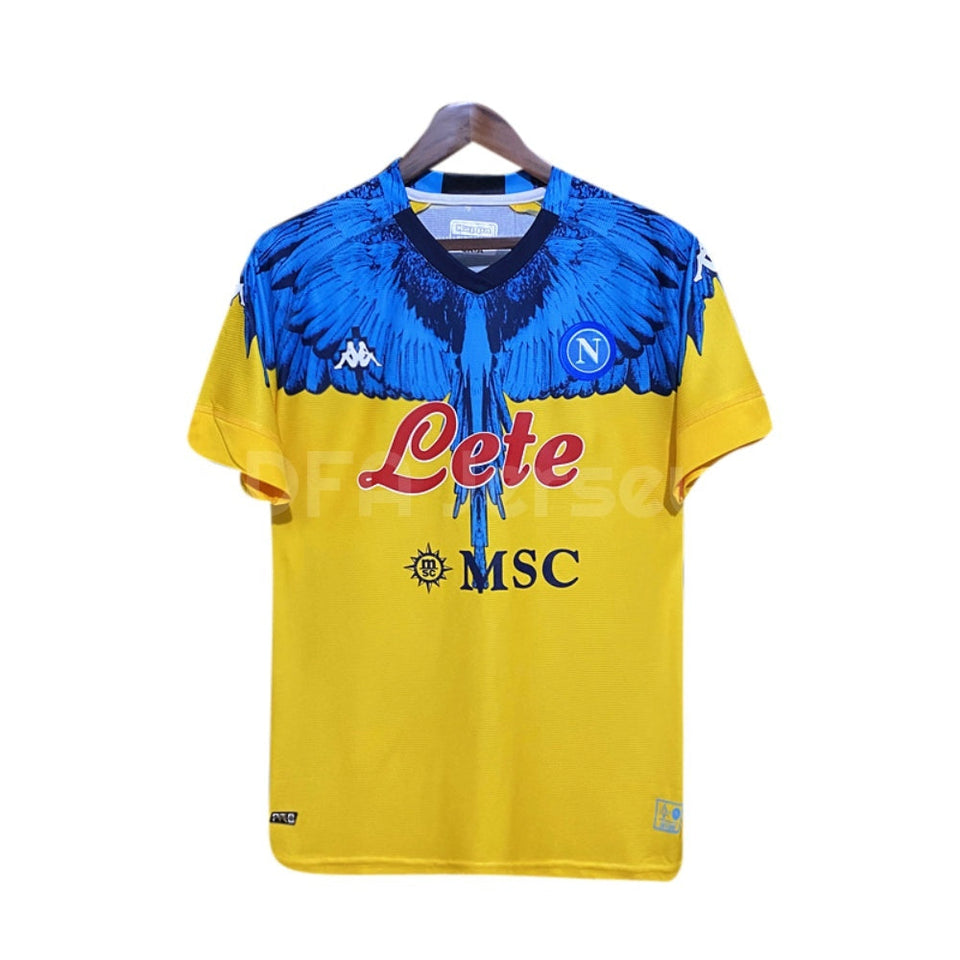 SSC Napoli x Kappa × Marcelo Burlon Joint Yellow Jersey | Copa Kits