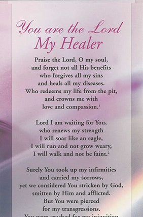 Proclamation - The Lord my Healer | Proclamation Card | Derek Prince ...