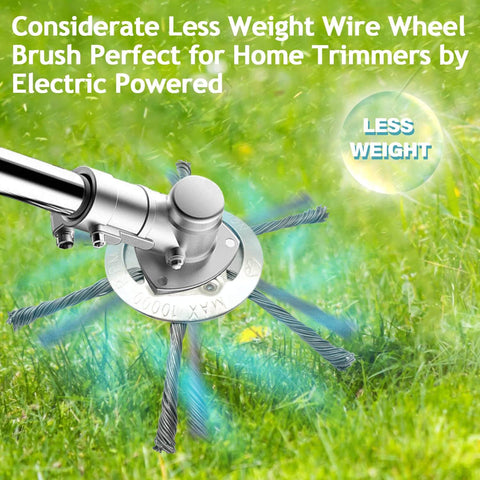 The exclusive developed indestructible wire trimmer head is here! iToolMax wire grass trimmer head, made of stainless steel disc and spring steel wire. Even if it encounters stones, tree stumps, cement, etc. during use, it is not easy to damage and can be used for many years! And suitable for lithium battery lawn mowers!