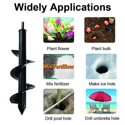 The round planting auger is suitable for seniors who have difficulty using traditional digging tools. Its ergonomic design and lightweight construction make it comfortable to hold and operate with less strain on the body. Now everyone can enjoy gardening, regardless of age or ability.