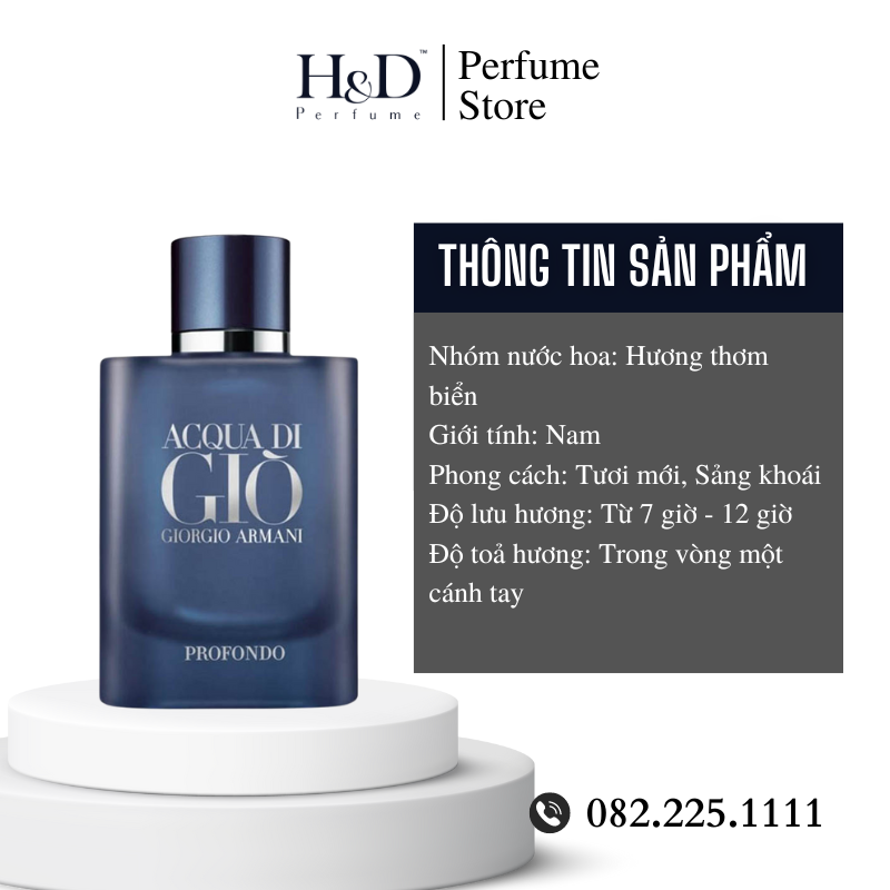 Nước Hoa Nam Giorgio Armani Acqua Di Gio Profondo EDP 125ml – hdperfume