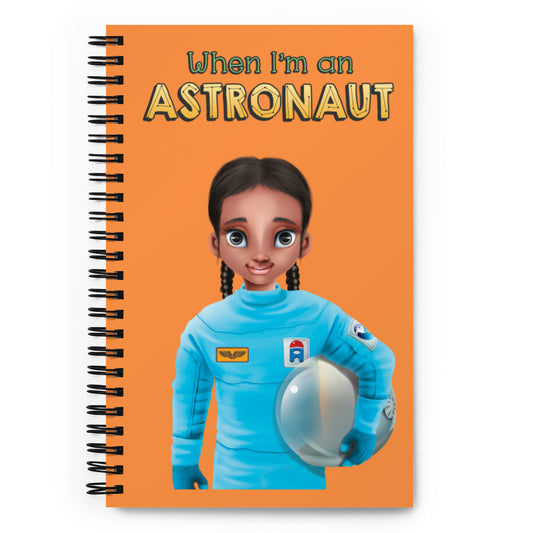 When I'm an Astronaut Spiral Soft-touch 140-page Notebook B