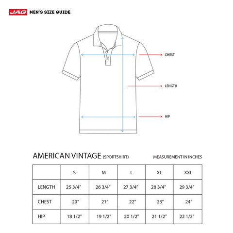 Men's Sizing Charts – Jag Jeans