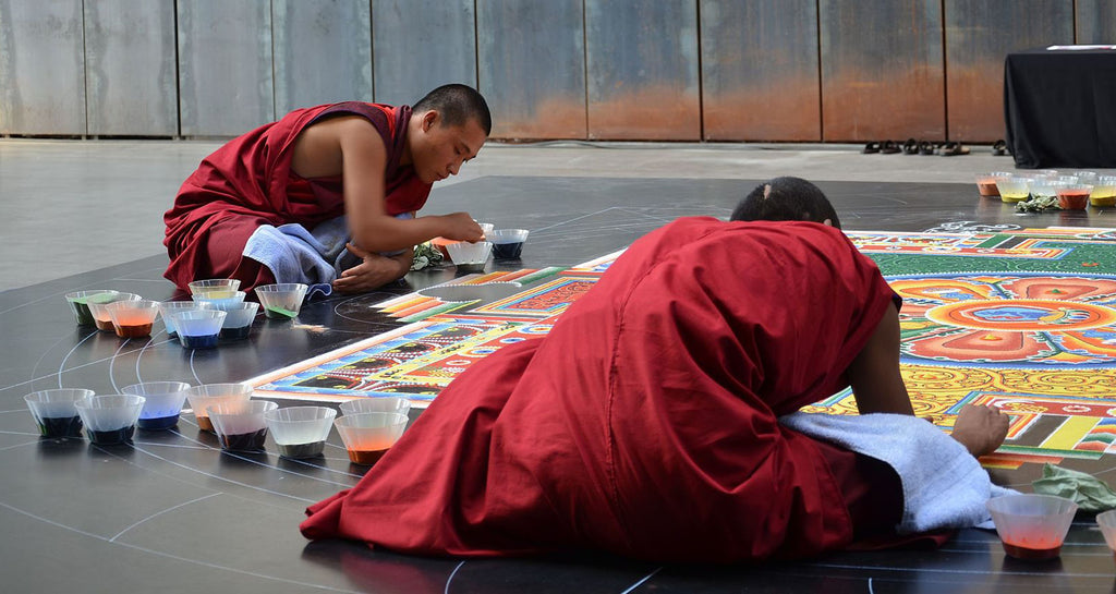 Tibetan Buddhist Sand Mandala Bochum Jahrhunderthalle Chakrasamvara