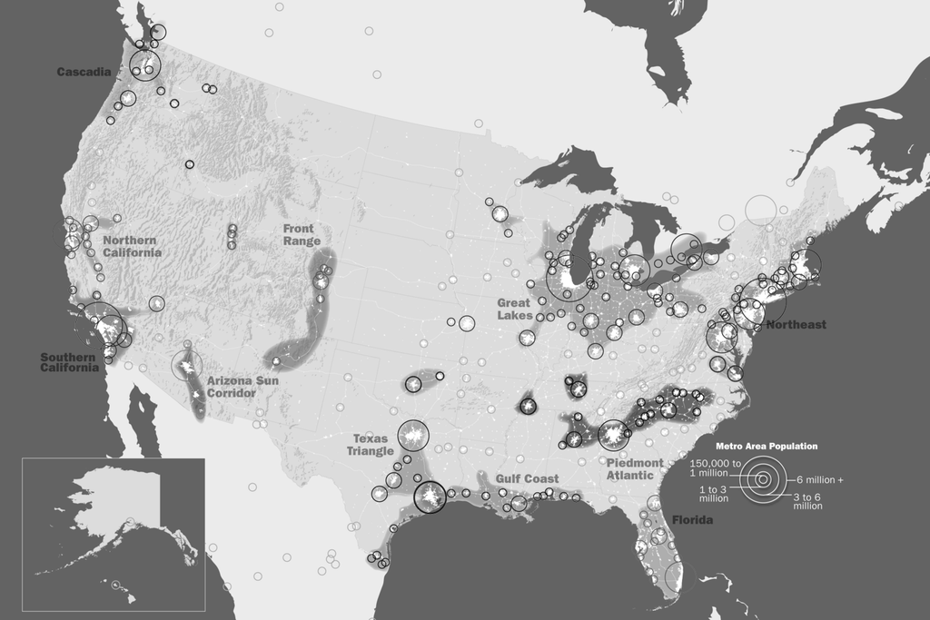 Megacities and Supercities in the United States